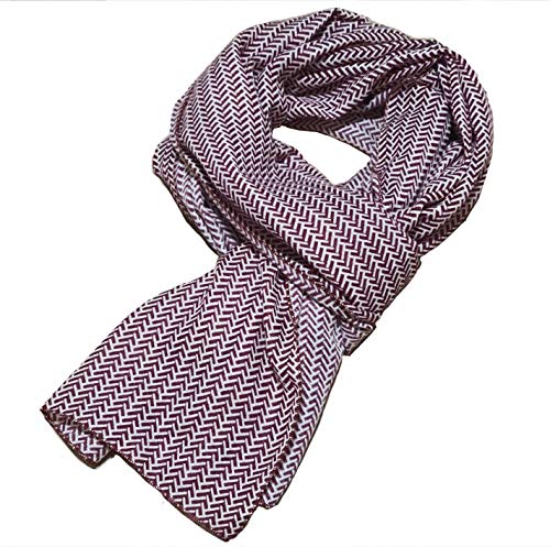 A.Wave A. Wave - Bufanda lisa de lana de cachemir con borlas y extremos a cuadros