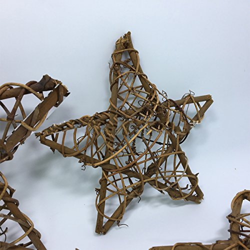 Natural Grapevine Wreath Star Shape Diy Crafts Base For Christmas Wreath Garland Gift Home Decoration 4 Inches,Pack Of 1 #TOP2