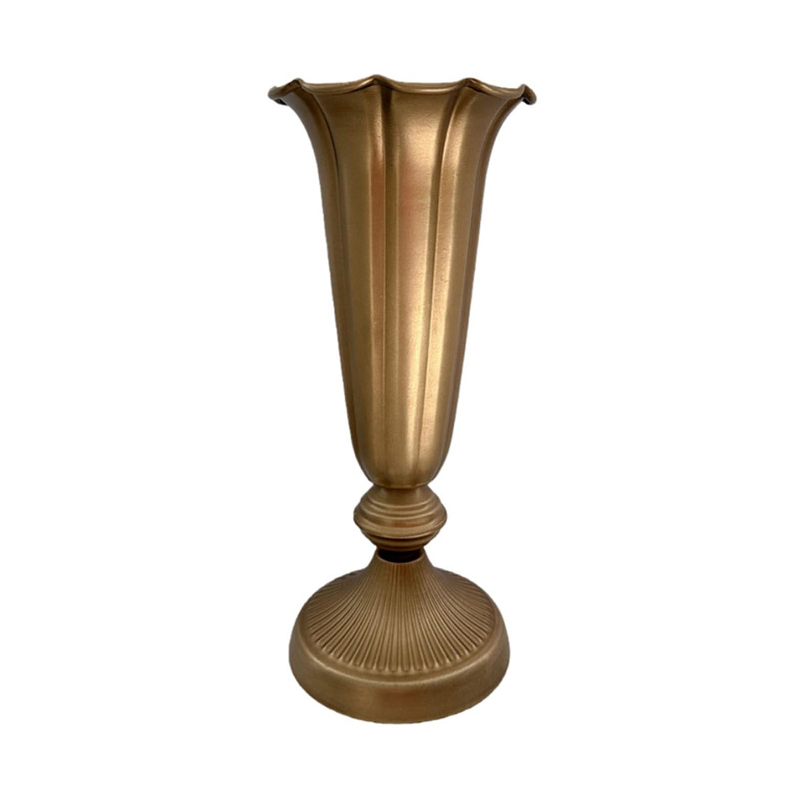APGLSXY Metal Wedding Flower Trumpet Vases Artificial Flower Arrangement Vases Decorative Flowers Vase for Party Home Decors Arrangements for Centerpieces