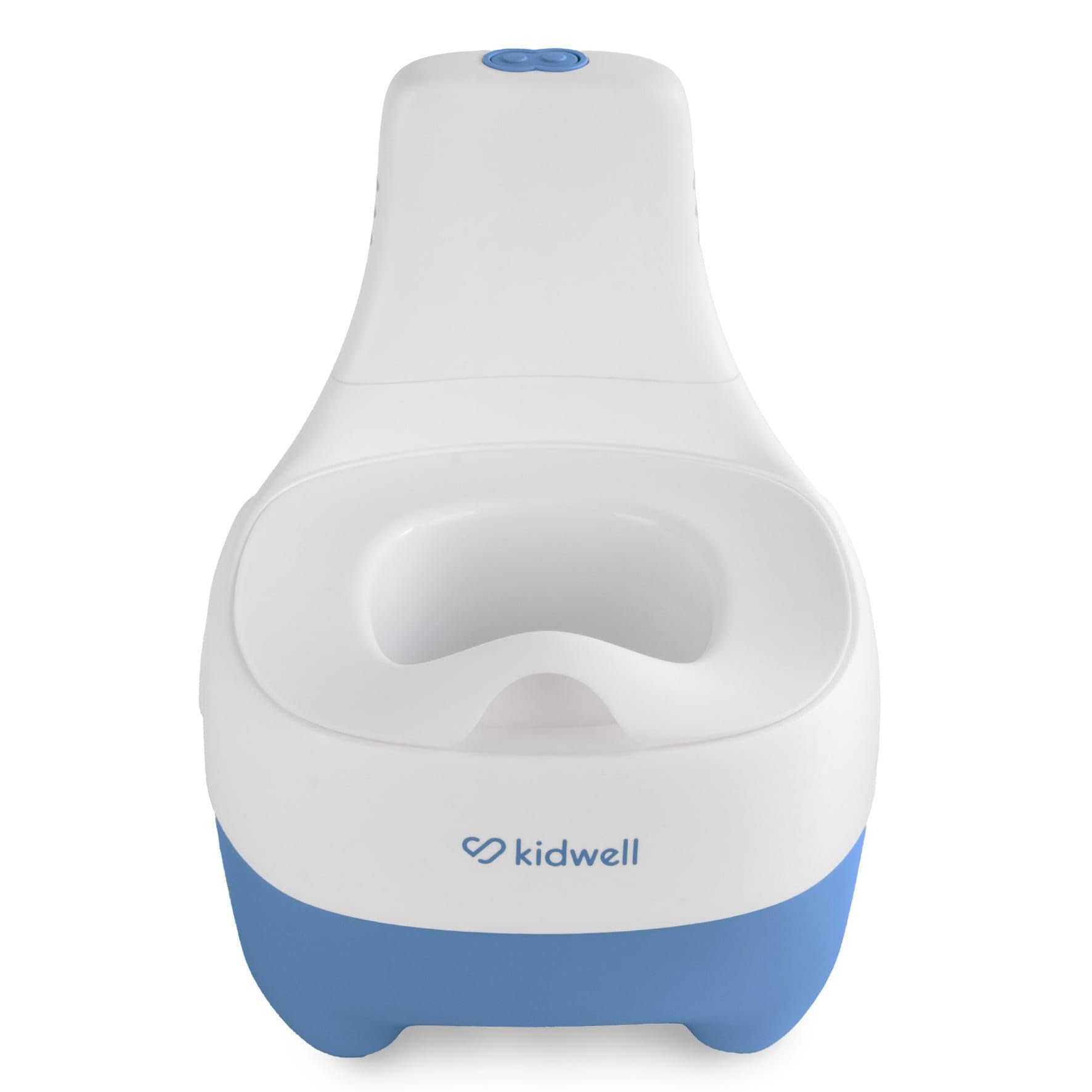 KIDWELL® Baby Töpfchen - Toilettensitz Kinder - Kidwell FINO Töpfchen für Kinder mit Musik & Spülgeräusch – Kindertoilette mit Herausnehmbarem Einsatz & Deckel – BPA-Frei ab 18 Monaten (Blau)