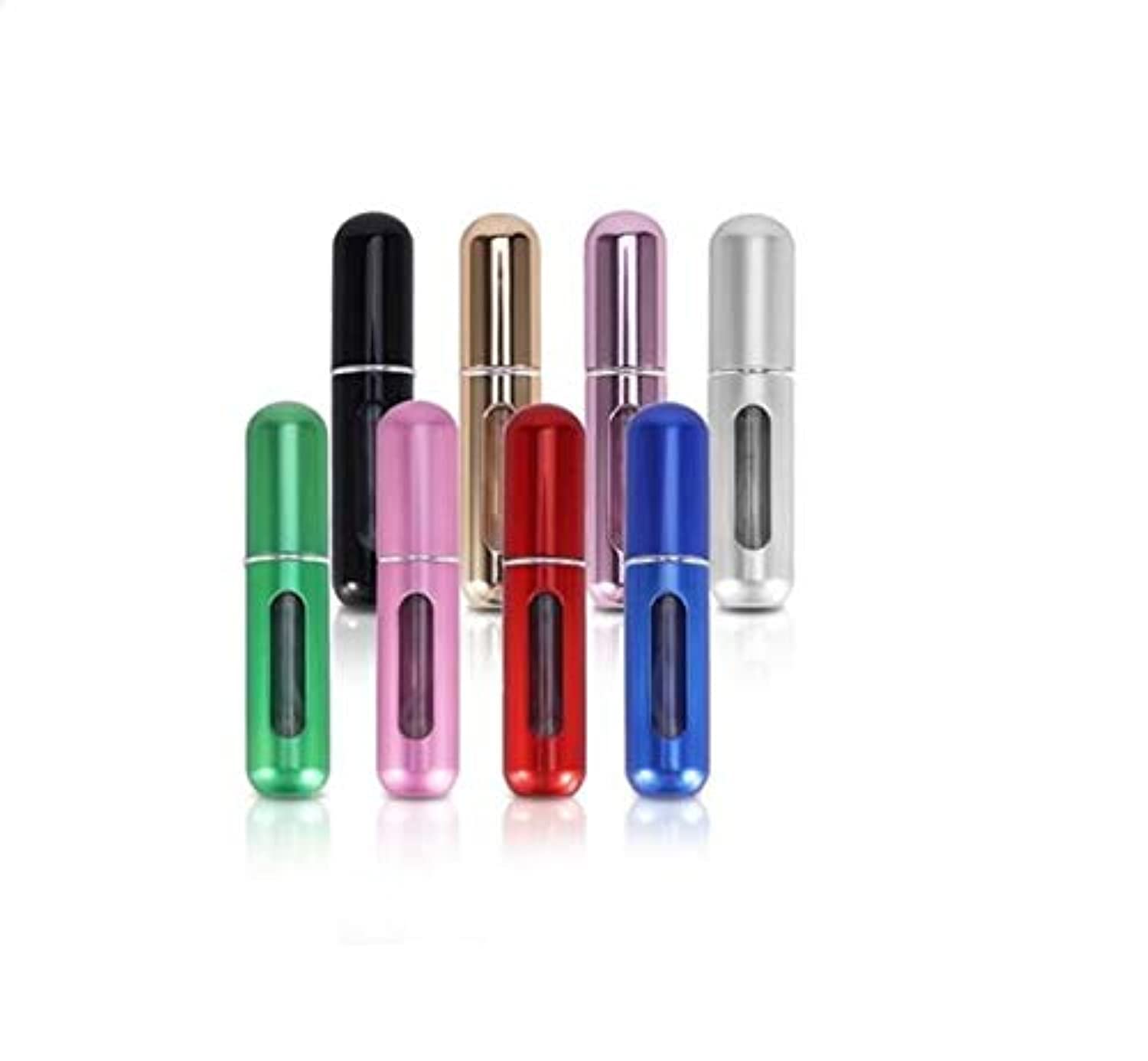 5ML Portable Bottom Refillable Perfume Atomizer Spray Perfume Bottle Set for Travel(pack of 8)