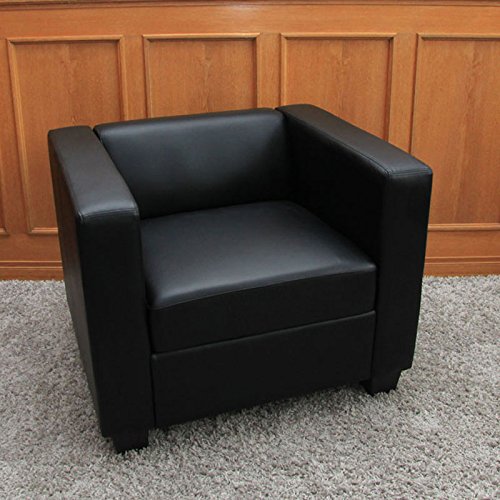 Mendler 3-1-1 Sofagarnitur Couchgarnitur Loungesofa Lille - Kunstleder, schwarz – Bild 5