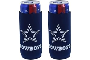 Dallas Cowboys Football Slim Can Coozies