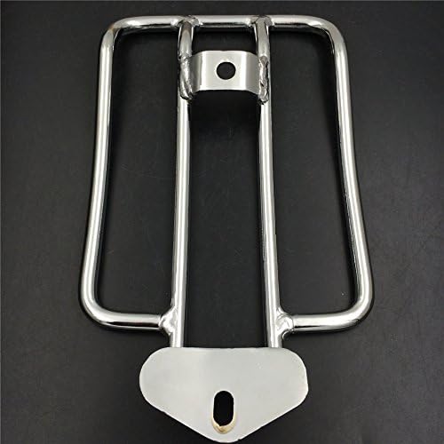 HK- Chrome Steel Standard Rear Fender Rack Plated Luggage Shelf Compatible with Solo Seat Compatible with HD H-D 2004 & LATER XL SPORTSTER See picture Compatible with detail measurement