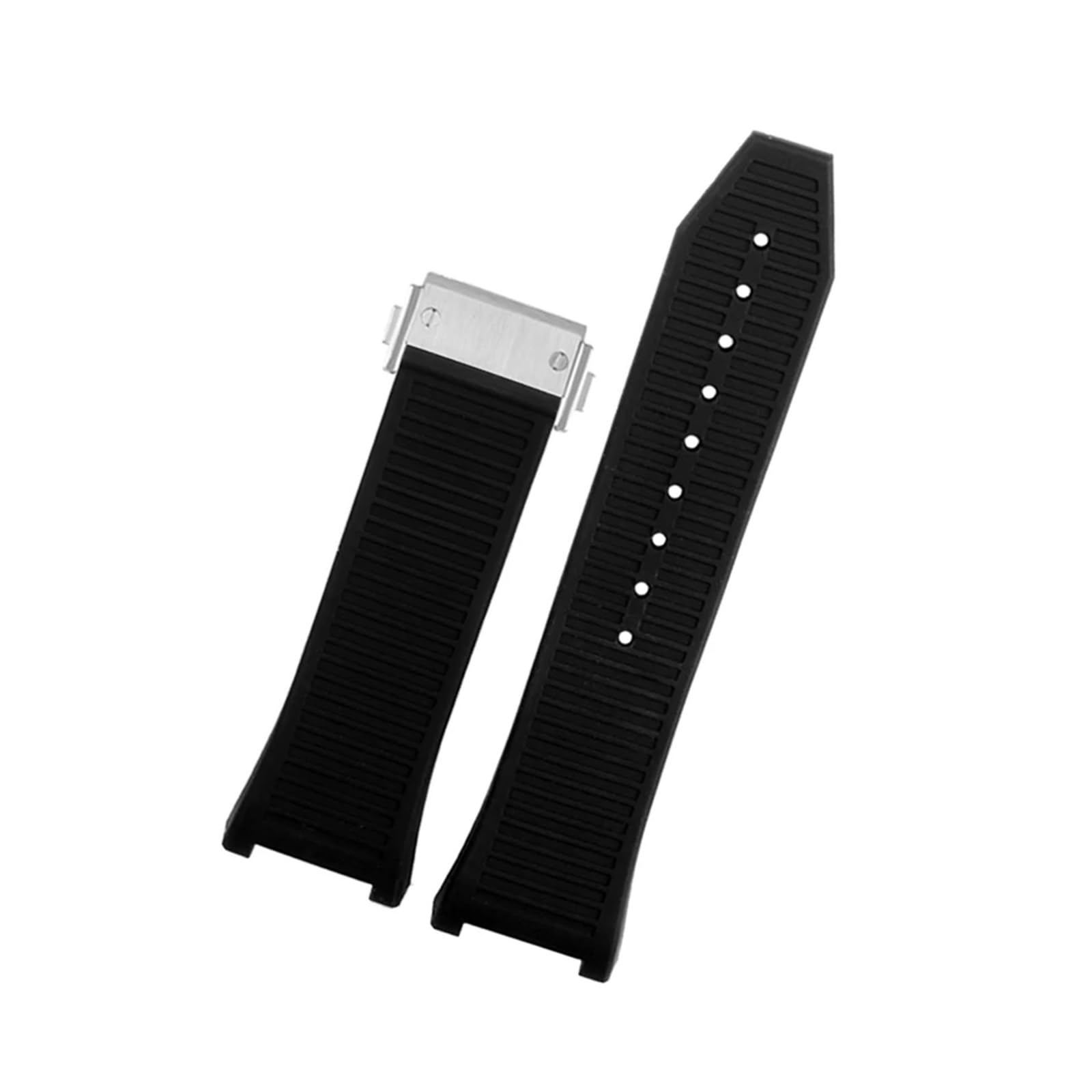 Bracelet de montre étanche en caoutchouc et Silicone for hommes, adapté à la série sportive Ferragamo Three Eyes F80 F-80, boucle pliante crantée