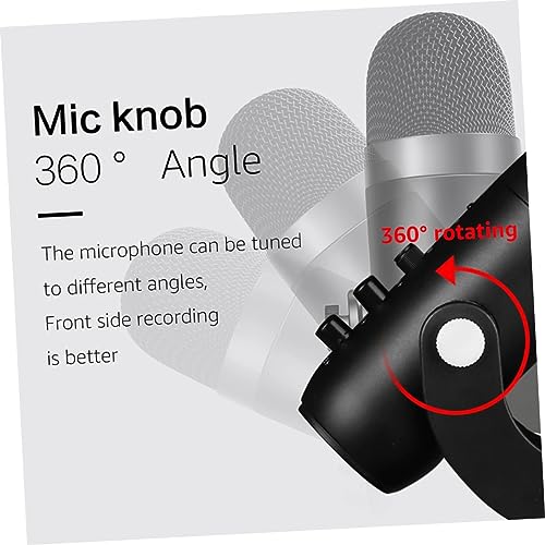 Microphone USB en ABS avec pied réglable orientable - 2