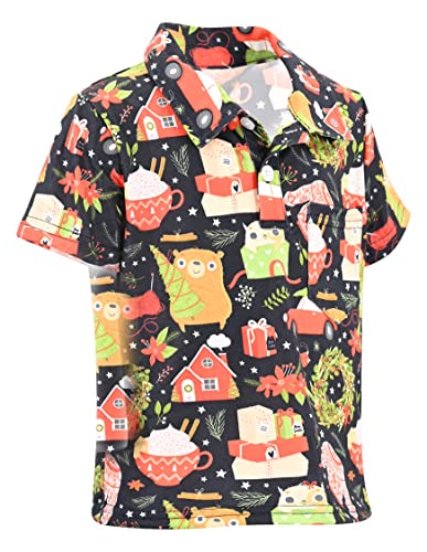 Image of Unique Baby Short Sleeve Collared Boys Polo Shirt, Toddler Kids Polo Shirts