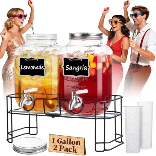 KIKCOIN 1 Gallon Glass Dispenser