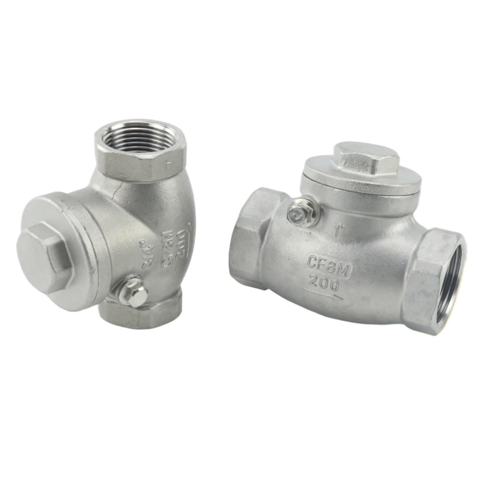 Uyzndkvsi 1/2 Pcs " 3/4" " -/4" Stainless Steel 304 Horizontal Check Valve Non-Return Dn5 Dn20 Dn25(")