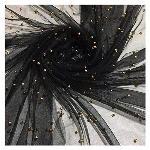 Tulle à perles noir pour décoration de mariage et fête chic - 2
