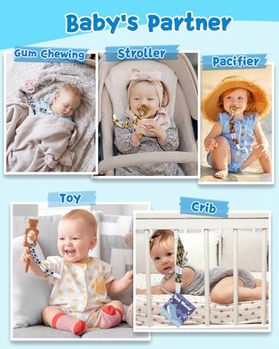 Image of babygoal Baby Halloween Pacifier Clips 8 Pack 8PS30-B