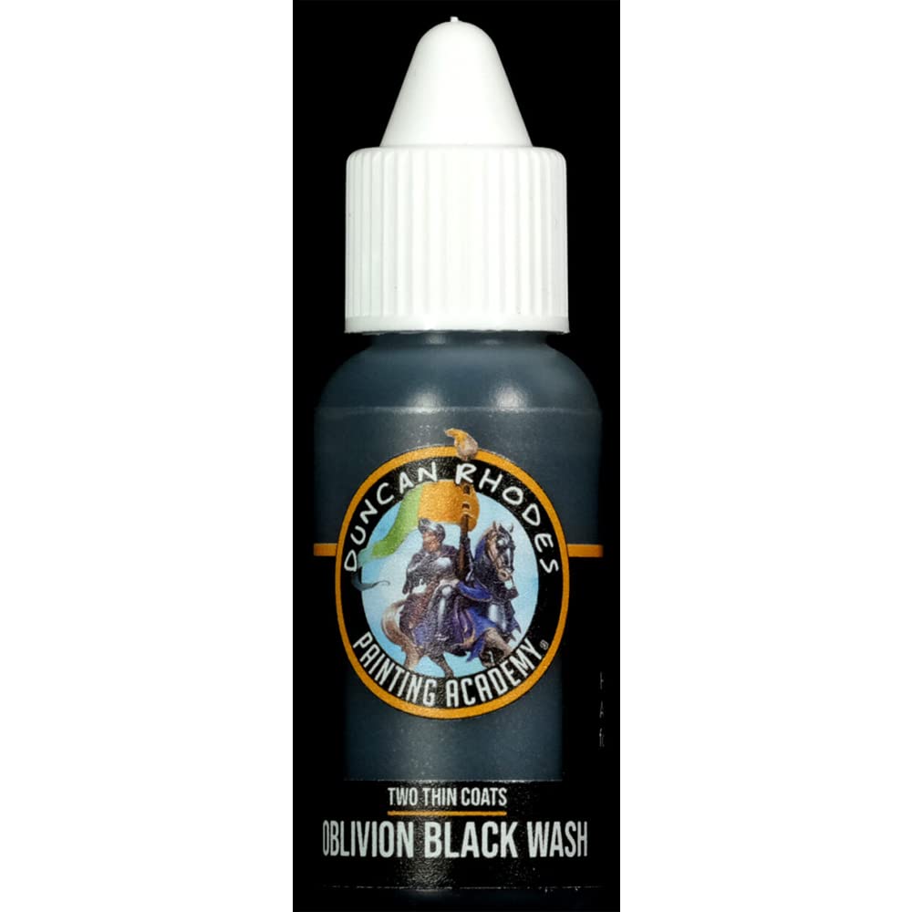 Duncan Rhodes Painting Academy Two Thin Coats Hobby Paints 15ml (Oblivion Black Wash)