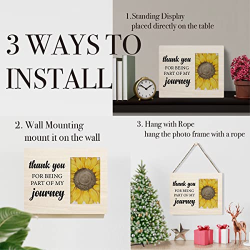 HOIJAUMAI Rustic Graduation Theme Wooden Photo Frame #TOP26