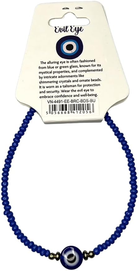 VIE Evil Eye Bracelet with 2 Gold Beads Each Side