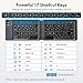SANWA Foldable Bluetooth Keyboard, Rechargeable Wireless Folding Keypad, Portable & Slim, for Laptop Desktop Computer PC iPad/iPhone Tablet Smartphone, Compatible with MacBook, Windows, Android, iOS