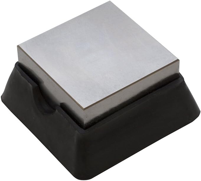 Eurotool Mini Rubber and Steel Bench Block for Metal Working and Wire Hardening