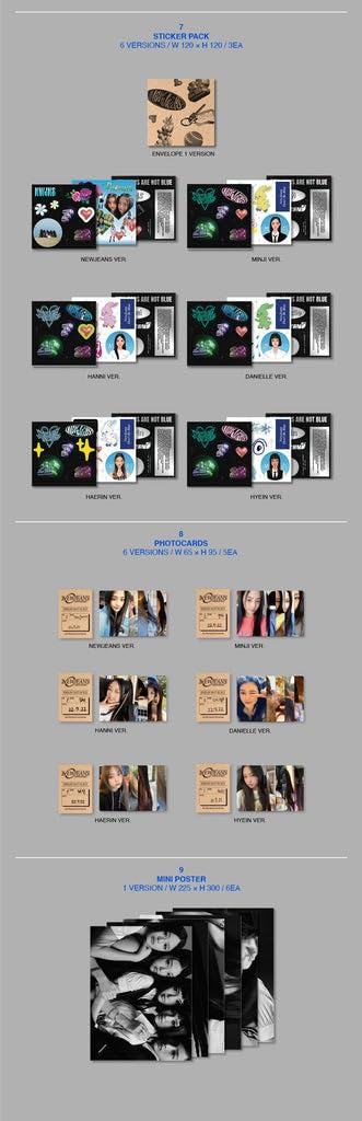 New'Jeans - NewJeans 1st EP 'New Jeans' Bluebook ver. CD (Random