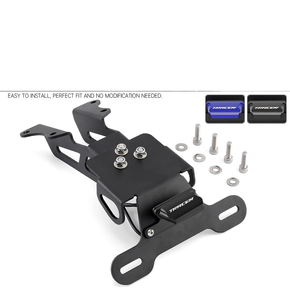 Kennzeichenhalter Motorrad Kennzeichenhalter, passend for Yamaha MT09 Tracer FJ-09 Tracer 900/9/GT 9GT 2015–2023, Motorrad-Tail Tidy Fender Eliminator Motorrad Kennzeichenhalter(Noir)
