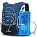CANWAY Fahrradrucksack Trinkrucksack mit Trinkblase 2L BPA-freie Trinkrucksack zum Wandern, Laufen, Radfahren, Klettern, Outdoor, Regenschutz, 15-Liter  (Blau)