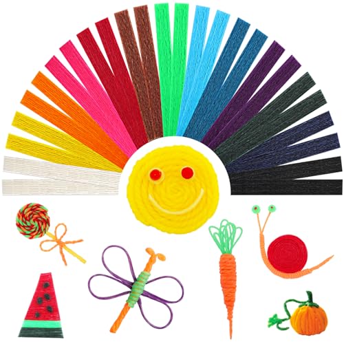 Tivcck 700 PCS Wax Craft Sticks,Bendable Sticky Wax Yarn Sticks,Reusable Molding Sculpting Sticks,Wax String in Bulk for Crafts,Art Supplies,DIY School Project(13 Colors)