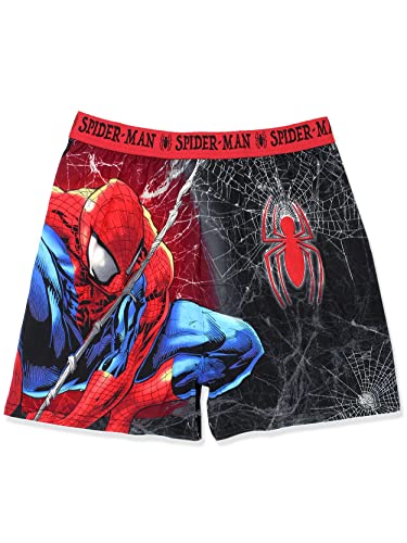 Marvel Spider-Man Web Comic Style Men's Boxer Lounge Shorts