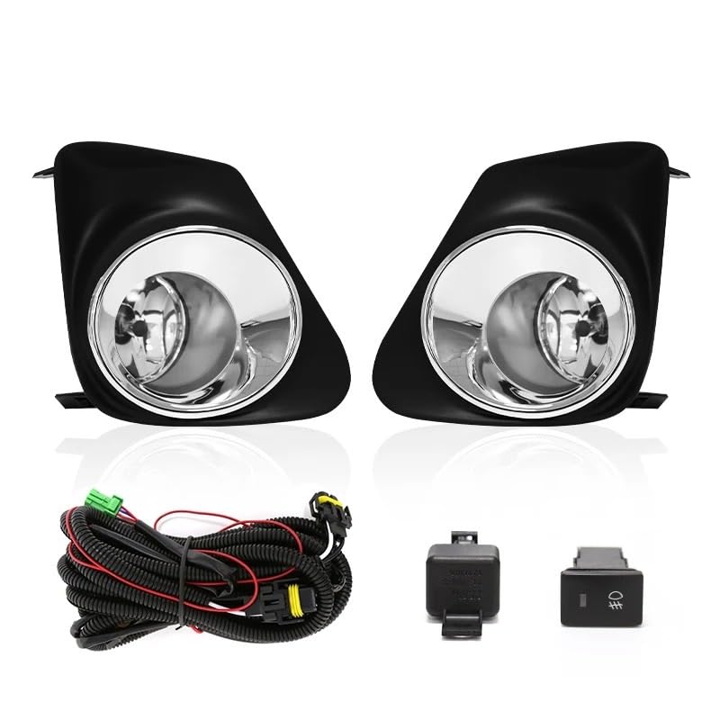 Feux jour LED blanc pour Corolla Altis avec inserts chromés antibrouillard complet - 4