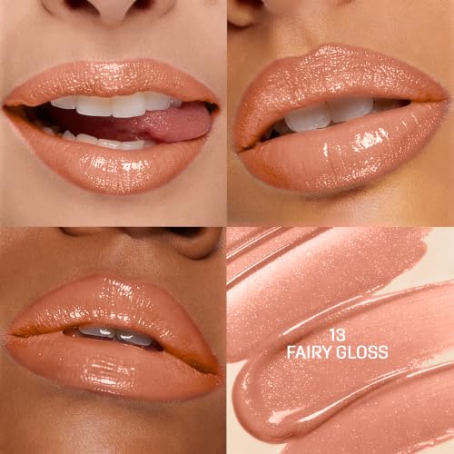 Image of Colors Queen Lip Luminizer Lip Gloss for Women | Hydrating & Glass Shine Finish | Highly Pigmented, Lightweight & Non-Sticky Formula | One Stroke Application | Long Lasting Lip Gloss Infused with Shea Butter (13 - Fairy Gloss, 9ml)
