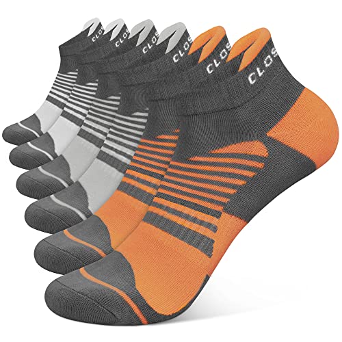 Closemate Chaussette Hommes Sport Basses, 6 Paire Chaussette Hommes Courtes Sport Épais et Respirant Antidérapantes Socquette Coton(6 Multicolore 02,Taille L) thumbnail