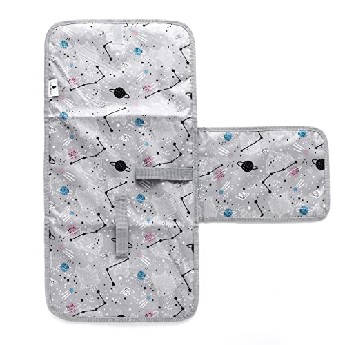 Vivilov Baby Changing Pad-Portable Changing Pad With Diaper Pocket-Travel Changing Pad With Attachable Strap-Large 26.5"X13" #TOP3