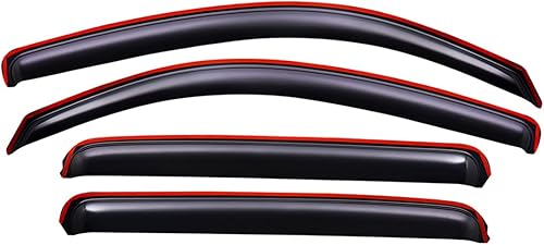 Miniatura 6 de Lightronic WV194056 - Protector de lluvia deflector de ventana lateral en canal, humo oscuro, juego de 4 piezas, se adapta a Toyota Tacoma 2005-2015