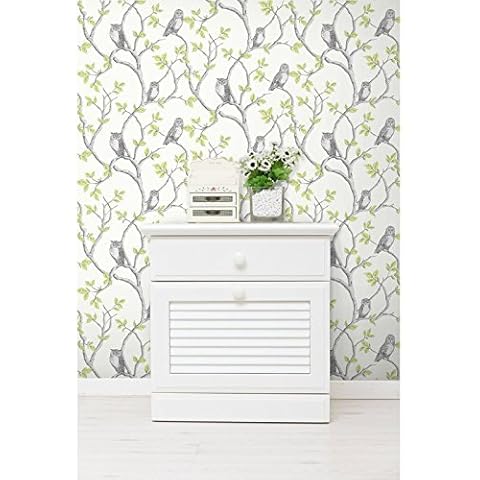 Fine Decor Wallpaper Woodland Owls Green FD40637 by Fine Decor Cover