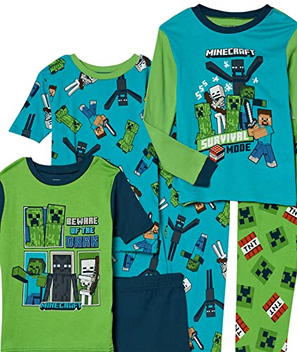 Minecraft 21MF363B6PDZ Boys 6-Piece Snug-Fit Cotton Pajama Set thumb #10