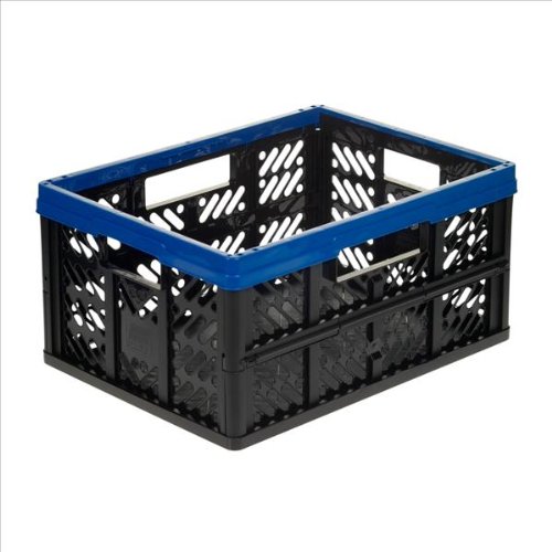 Preisvergleich Produktbild ok Klappbox, 32 Liter, PP, schwarz / blau