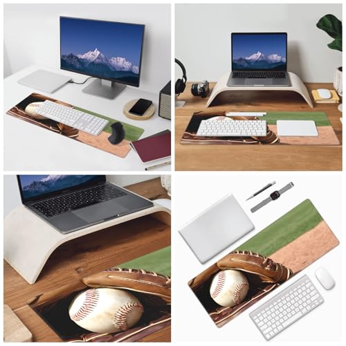 Tapis de souris de jeu baseball XXL 80x30cm antidérapant