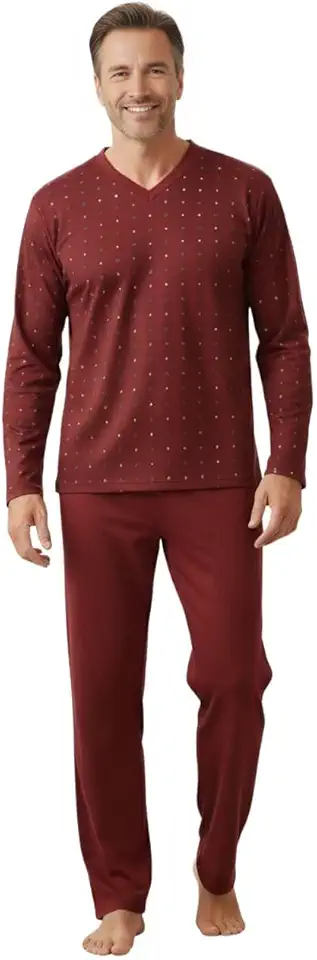 Pijama Adulto Homem Blusa Manga Longa E Calça Roupa Dormir