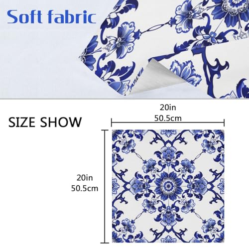 Servilletas de tela multicolor 20x20 in pack x6 miniatura 6