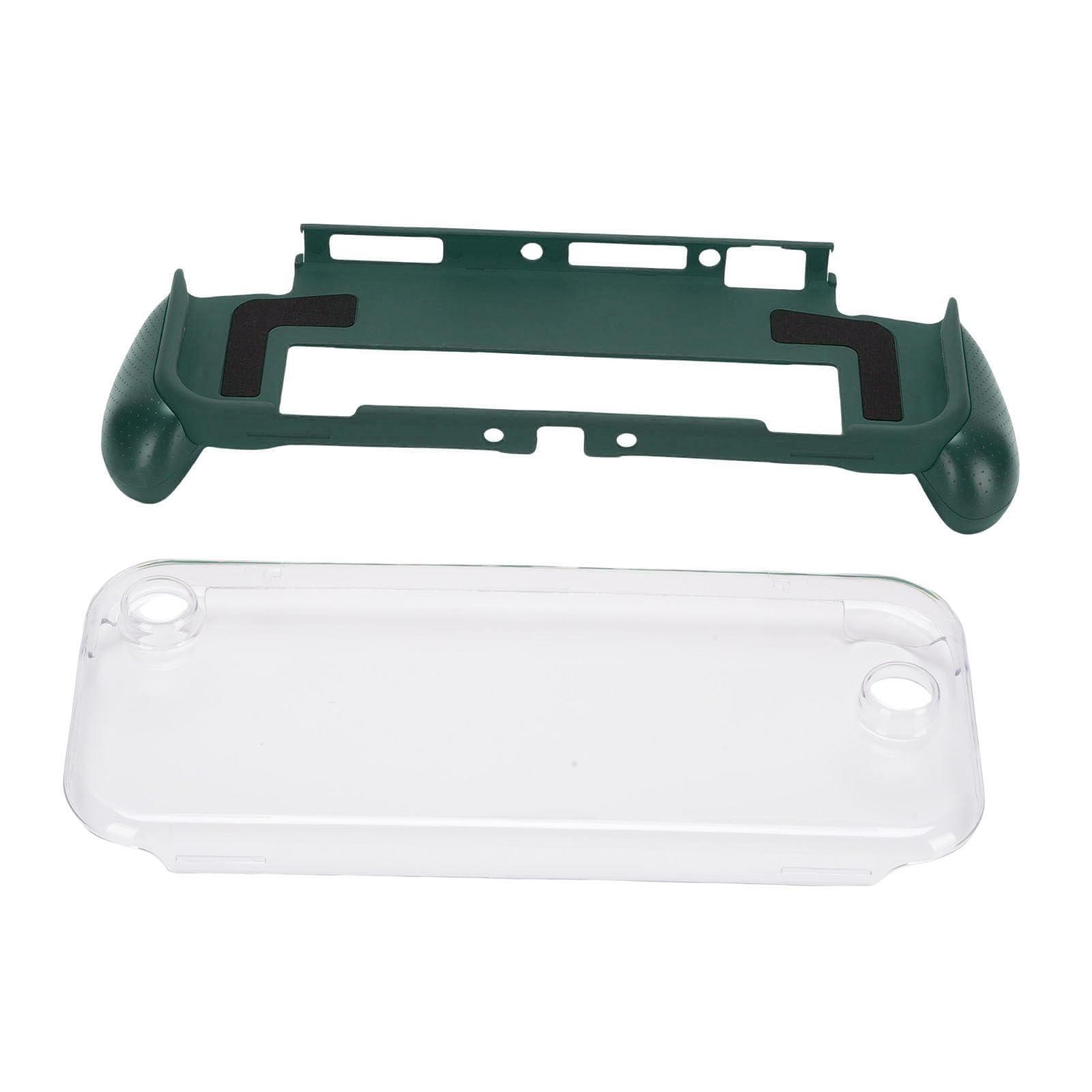 lyrlody Custodia Protettiva Adatta per OLED, Custodia Agganciabile Antiscivolo per Console Portatile in ABS per PC, Guscio Antiurto con Accesso Al Controller per Giochi da Viaggio a Casa (Verde