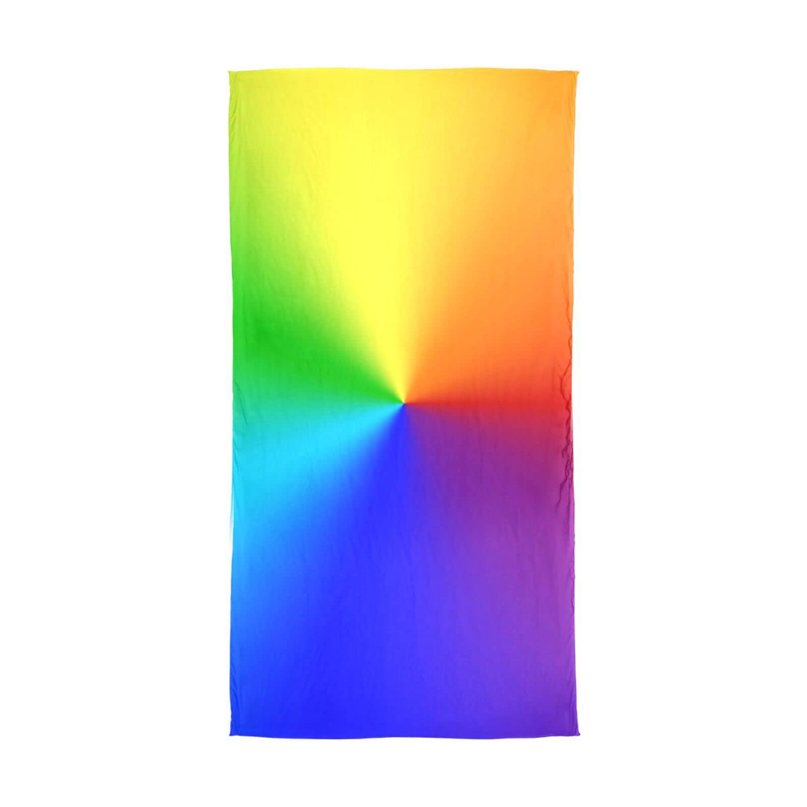 Youjuner Women's Colour 65 Long Silk Scarf Colourful Rainbow Print Chiffon Silk Scarves Shawls Stoles Wraps For