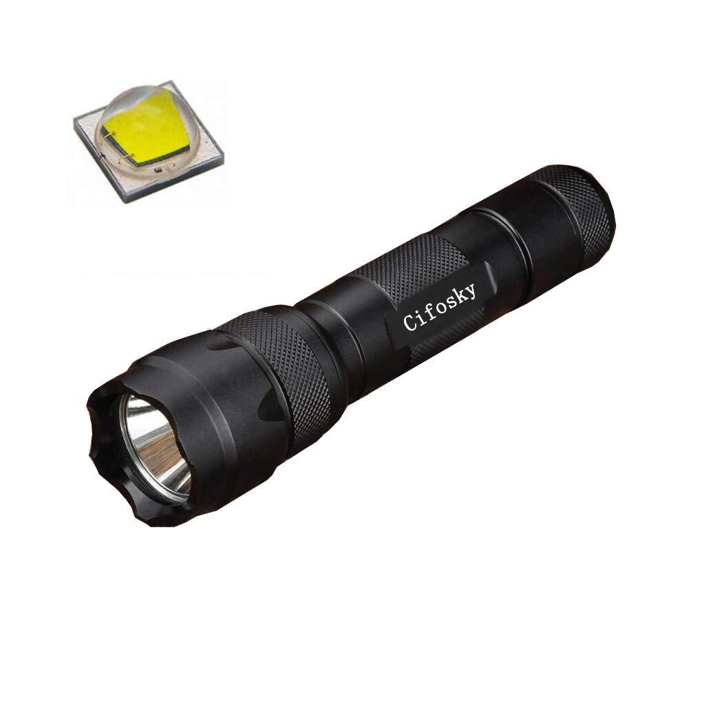 C502 Original Cree XM-L2 U3 LED 1000 Lumen Single Mode Mini Portable Tactical Flashlight Bright Torch with Clip