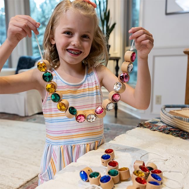 Fat Brain Toys Lacing Gems Early Learning Toys for Ages 3 to 6