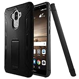 Huawei Mate 9 Case,YELUN[Heavy Duty]Shockproof Slim Fit Dual Layer Soft TPU & Hard PC Rugged Holster Cover Full-body Protective Bumper Case with Kickstand for Huawei Mate 9 Case/Black
