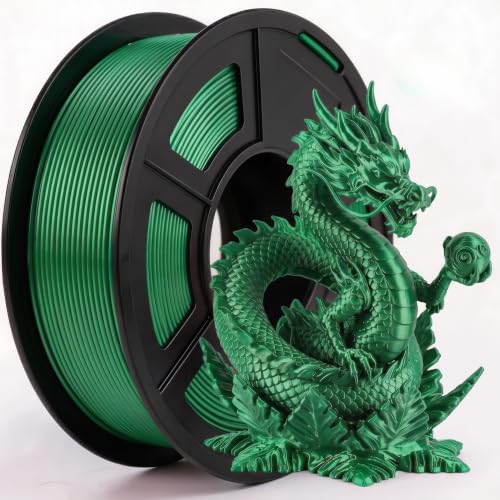 Image of Silk PLA 3D Printer Filament 1.75mm Filajoy3D 3D Printing Filament 250g Dimensional Accuracy + /- 0.03mm for Most FDM 3D Printers,Green