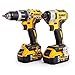 Produktbild DEWALT DCK266P2T-GB XR Combi Drill und Impact Driver Brushless Kit in TSTAK Box, 1 W, 18 V, gelb/schwarz