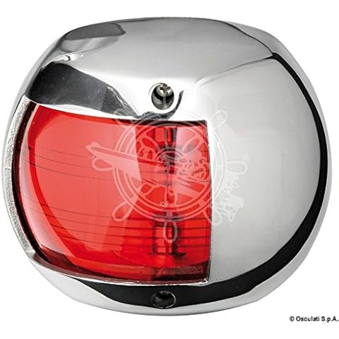 Osculati Compact 12 Navigationslicht AISI 316/112,5° rot Cover