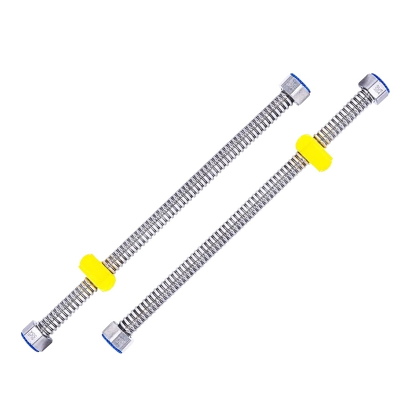Shower Hose 304 Stainless Steel Corrugated Pipes Silver 10-50cm(50cm)