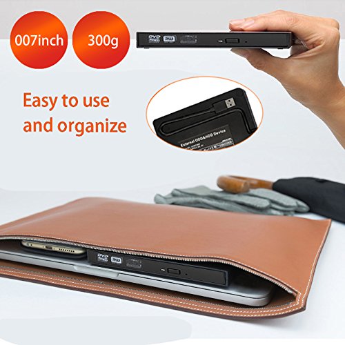External CD DVD Drive Portable USB 3.0 CD DVD +/-RW Optical Drive Burner Writer for Windows 2003/Vista/XP/7/8.1/10/Mac OS