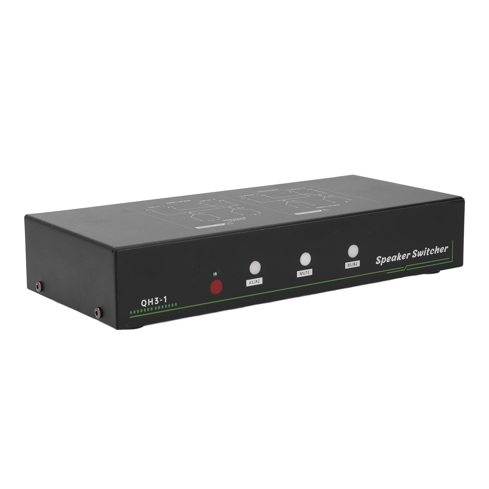 Amplificador Selector de Altavoz, Interruptor Selector de Altavoz 1 Entrada 2 Salida o 2 Entrada 1 Salida 24,5 X 10,7 X 4,5 Cm (Enchufe de la UE)