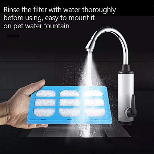 Extaum - 12 PCS Cartuchos de filtro de reposição de filtro de água para animais de estimação compatí