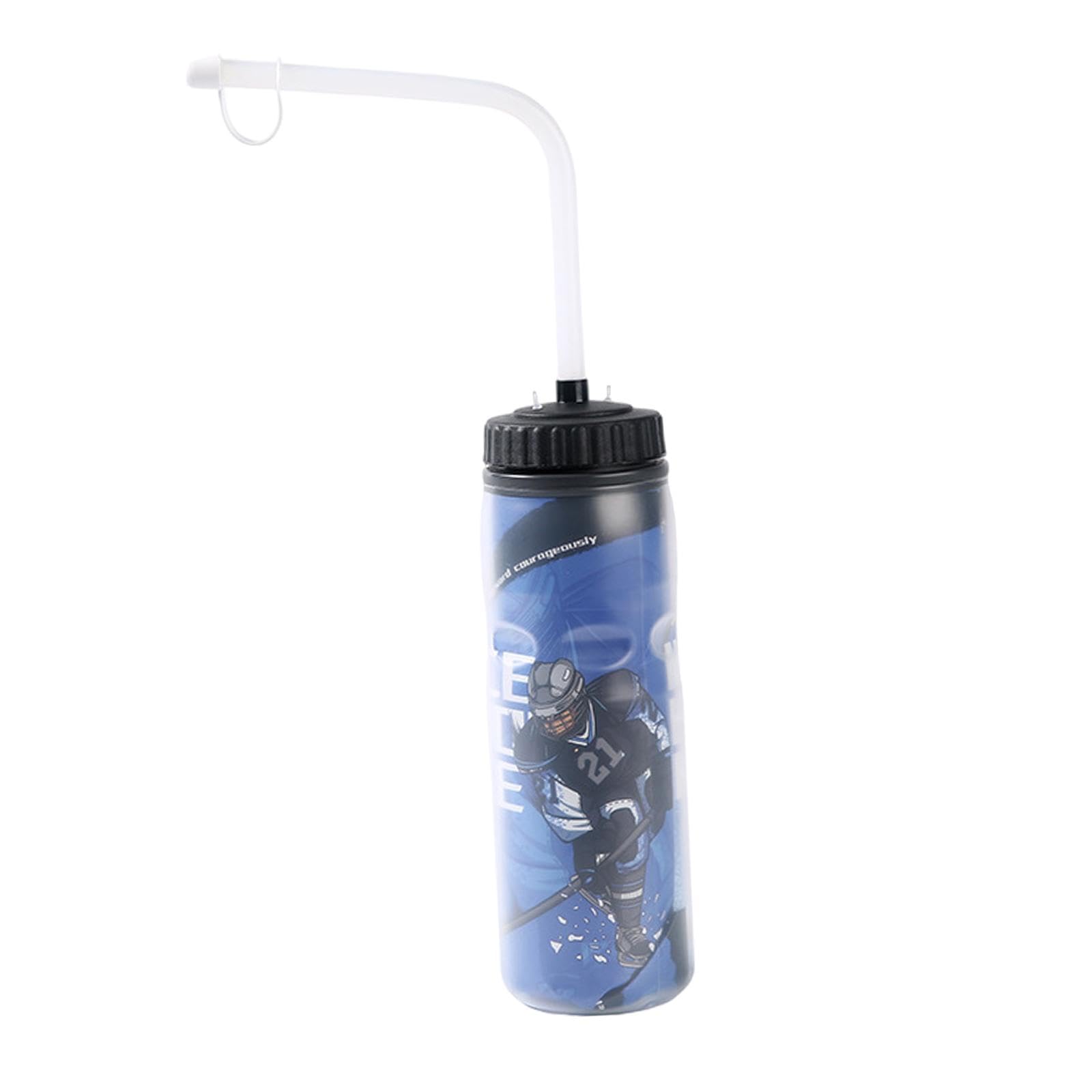 bnf® Sports Water Bottle 650 ml | Long Straw, Portable for Football, Baseball, Outdoor Activities | Premium PP Material, Lightweight & Durable | White | Ideal hydration solution for men, women & kids-image-28