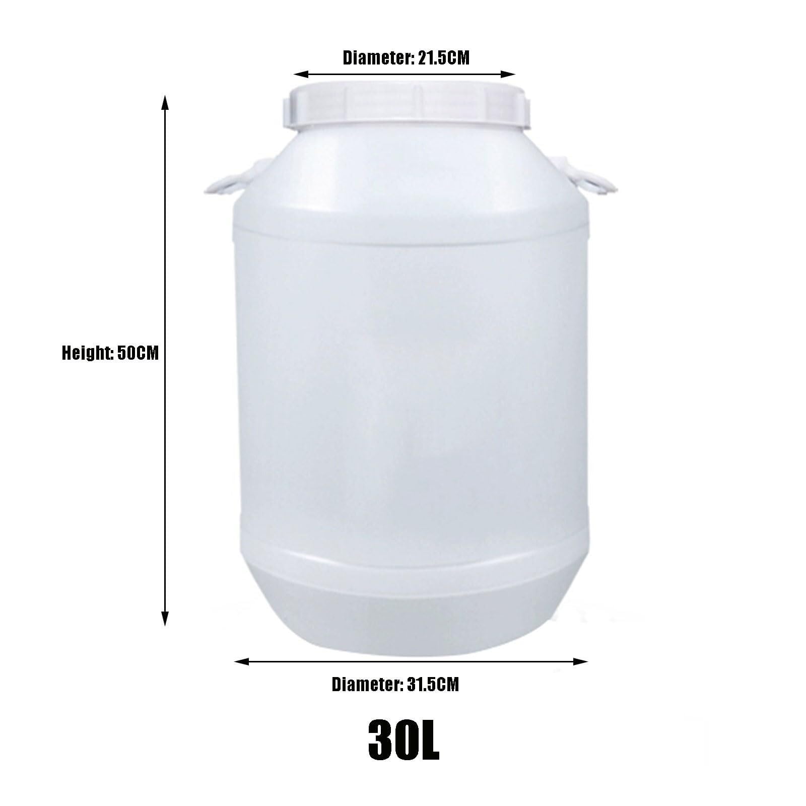 Serbatoio d'acqua 20L/30L/50L/60L secchio,Stoccaggio domestico,Plastica per uso alimentare all'aperto,Grande campo circolare